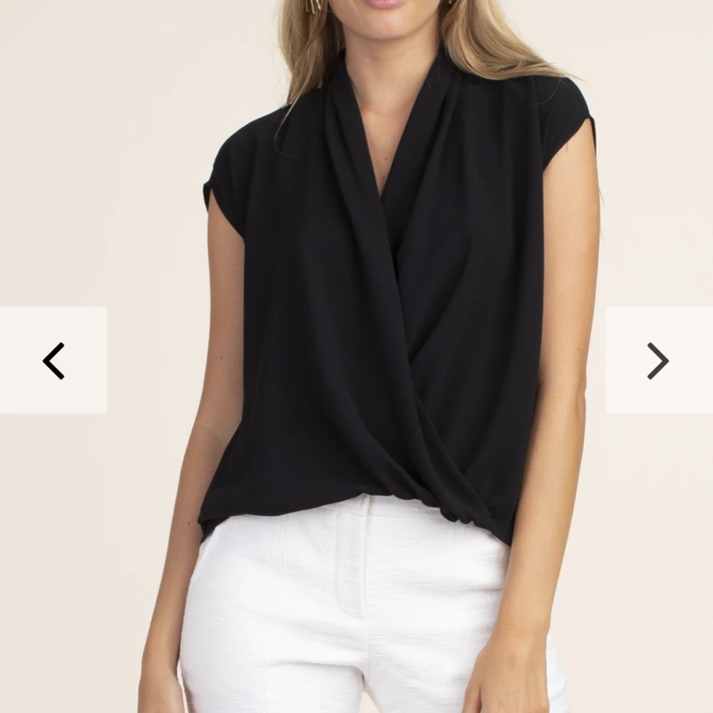 Trina Turk Black Concourse Top M/L